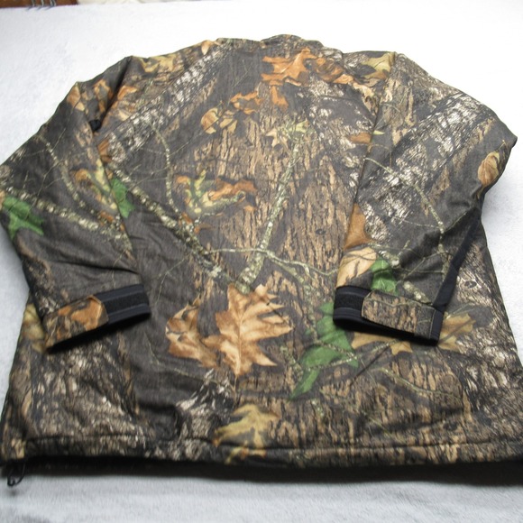 Mossy Oak Jacket Mens 3XL Black Camo Arctic Shield Pullover Water Resistant Hunt - Picture 2 of 15